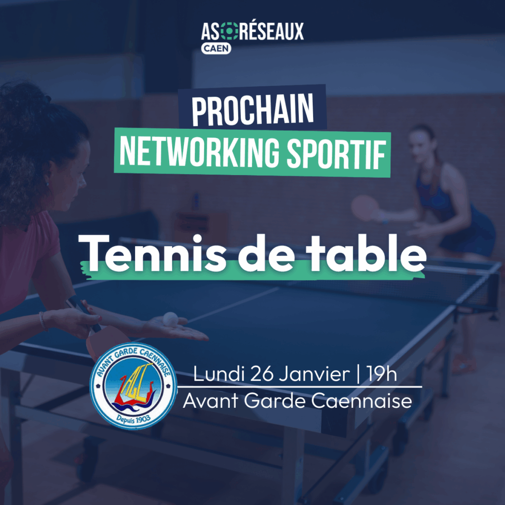 networking sportif as r&eacute;seaux caen tennis de table avant garde caennais