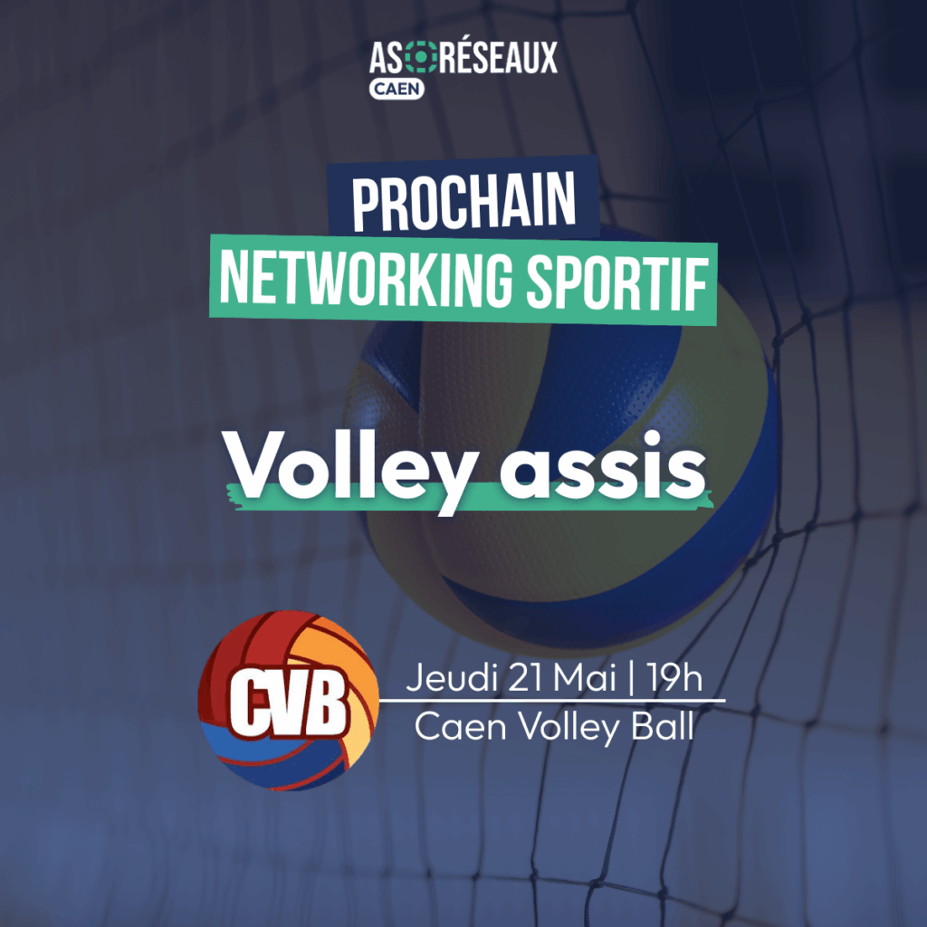 networking sportif as r&eacute;seaux caen volley ball assis