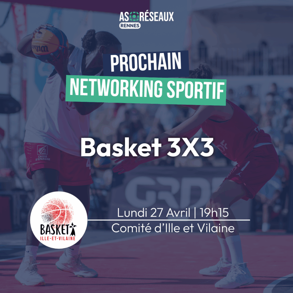 networking sportif as r&eacute;seaux rennes basket 3x3