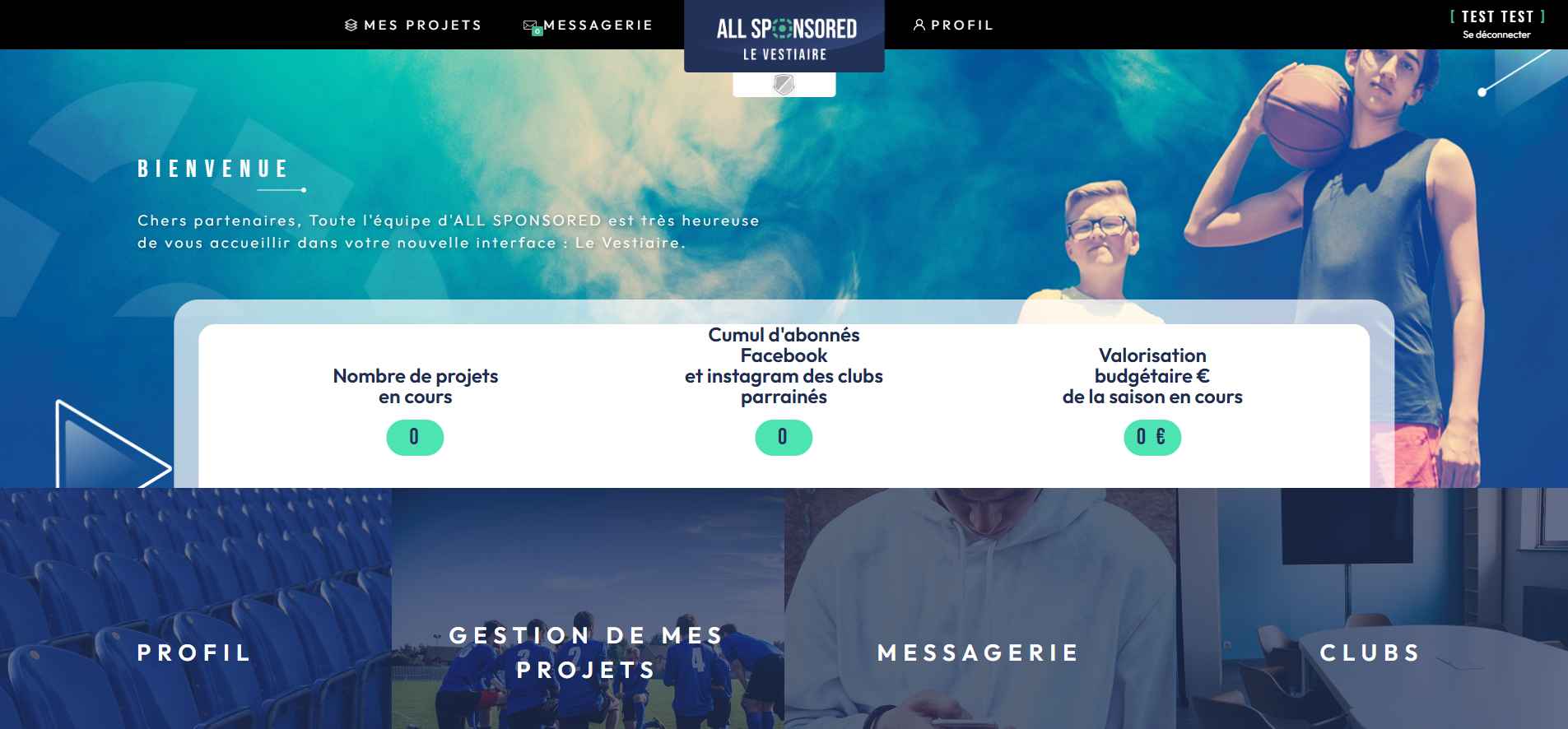 le vestiaire plateforme de sponsoring