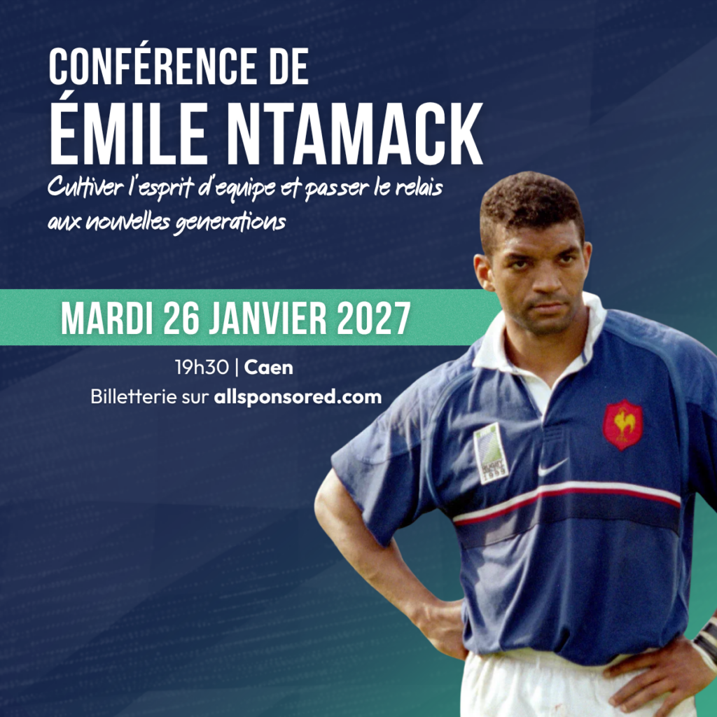 affiche conférence Émile Ntamack as réseaux caen